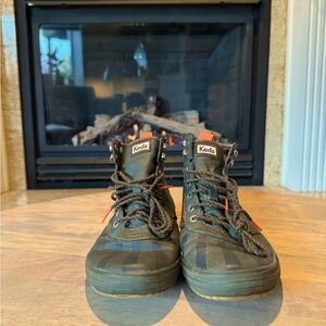 Green Keds High Top, Lace Up Boots